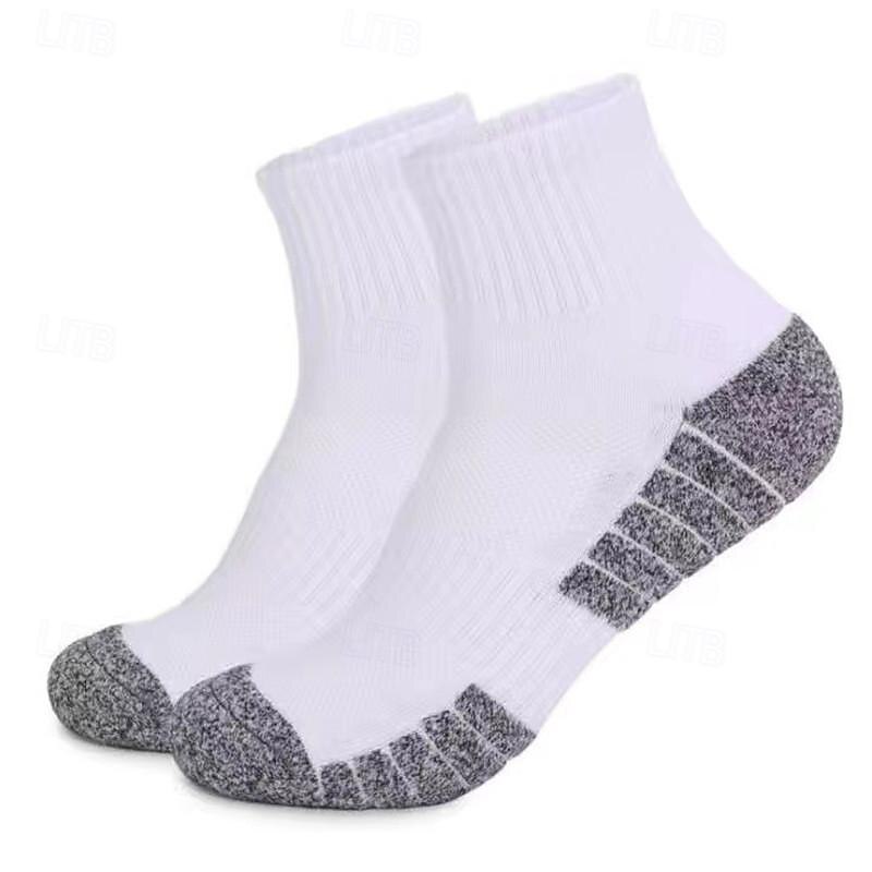 Compression Plus Size Socks Athletic Sports Socks Running Socks 1 Pair Stripe Socks Anti-Slip Breathable Sweat wicking Comfortable Gym Workout Football / Soccer Running Jogging Cycling Sports Stripes4