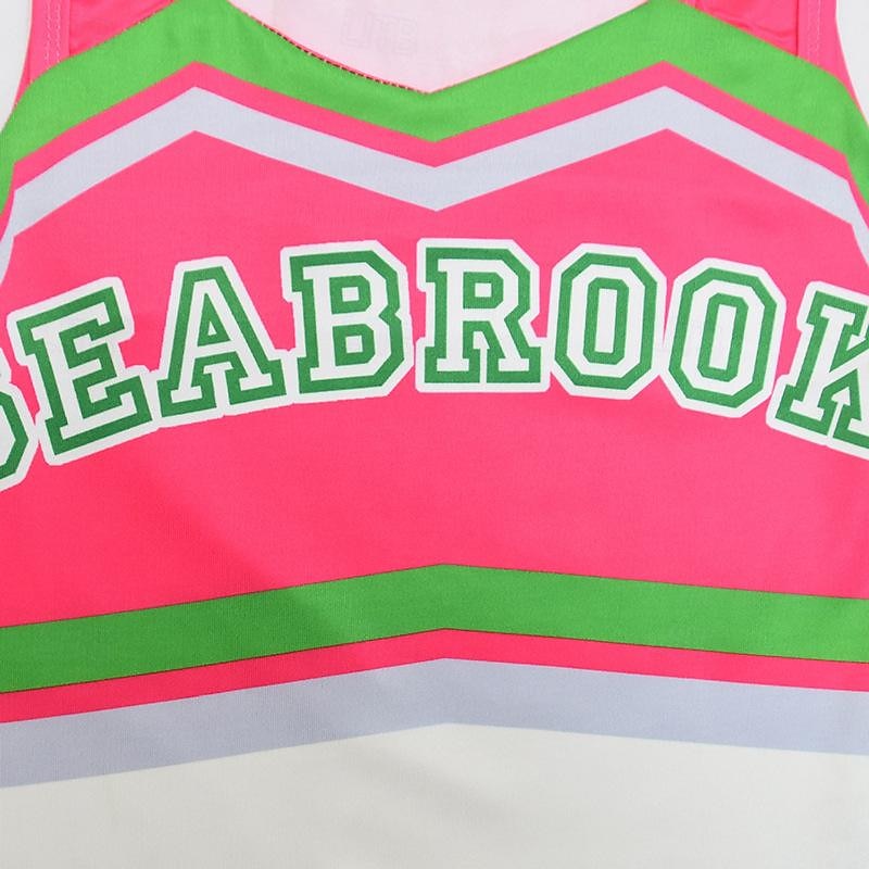 Zombie School Cheerleader Skirt Outfits Cosplay Movie Cosplay for Girls' Kids Masquerade Performance Party2