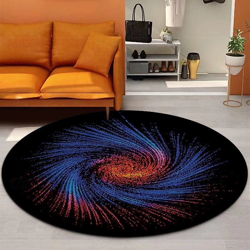 Halloween Trick Eye Fire Doormat Kitchen Mat Floor Mat Non-Slip Area Rug Oil Proof Rug Indoor Outdoor Mat Bedroom Decor Bathroom Mat Entrance Rug2