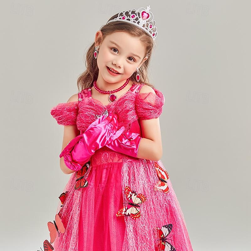 Sleeping Beauty Fairy Tale Aurora Briar Rose Flower Girl Dress Theme Party Costume Tulle Dresses Sweet Lolita Movie Cosplay for Girls' Kids Children's Day New Year Party / Evening3