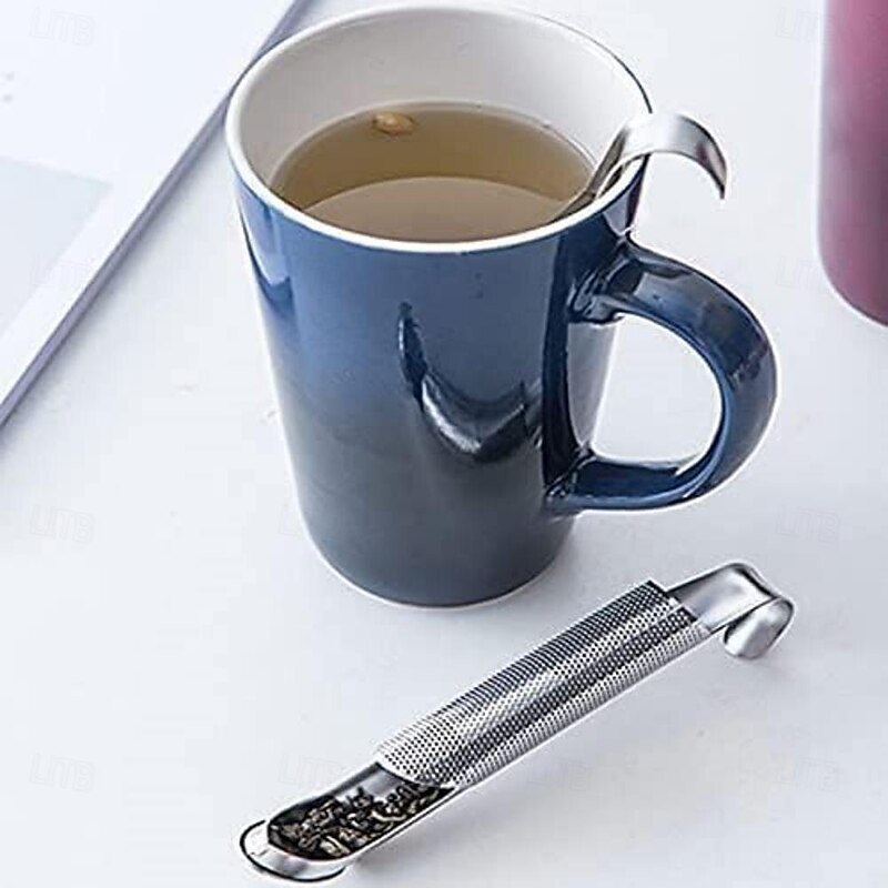 Stainless Steel Tea Infuser - Durable, Easy-Clean Strainer for Loose Leaf Tea - Hangable Design2