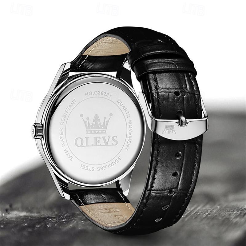 New Olevs Olevs Brand Fashion Trend Quartz Watch Luminous Calendar Simple Large Digital Dial Men'S Watches Waterproof Sports Versatile Men'S Wristwatch3