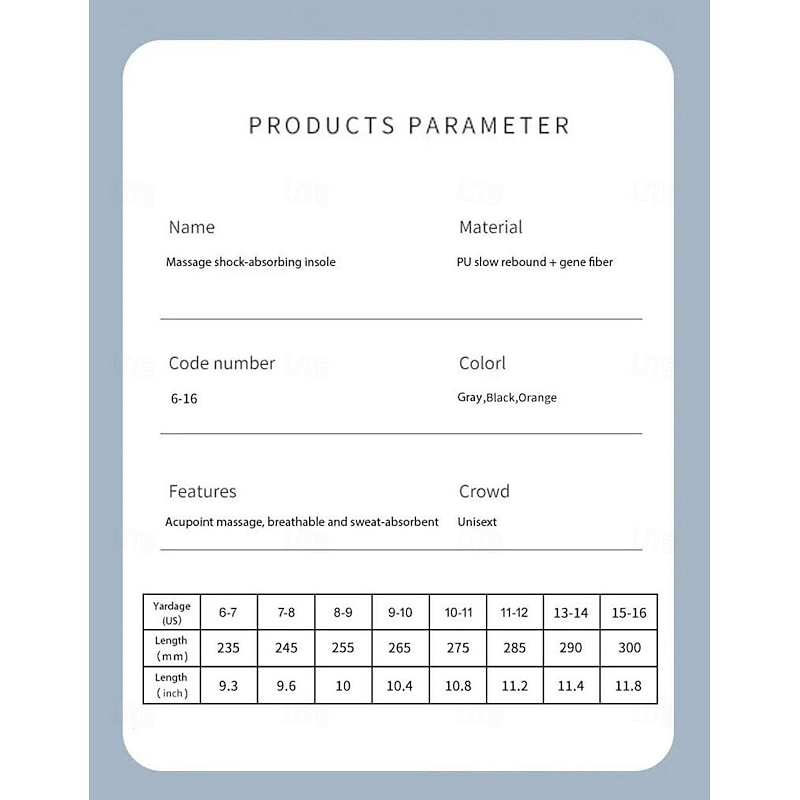 1 Pair 4D Cloud Technology Insole - Soft Relief for Foot Pain - Arch Support and Massage Points - Multiple Sizes and Colors Available2