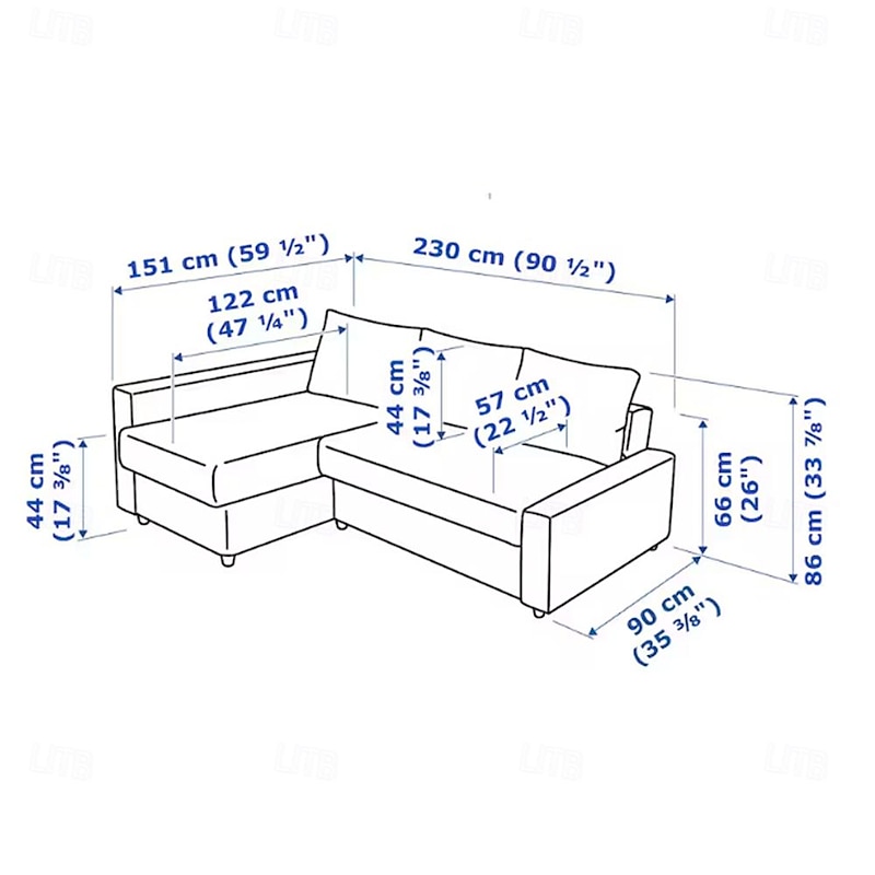 100% Cotton Sofa Cover with Storage Slipcovers Quilted Sofa Bed Cover Solid Color  FRIHETcover LITB PRIME cover4