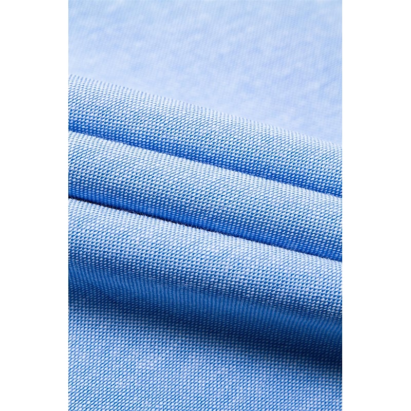 Men's Band Collar Shirt Dress Shirt Oxford Shirt Solid / Plain Color Wedding White Blue Gray Light Blue Long Sleeve Standing Collar Spring &  Fall Clothing Apparel3