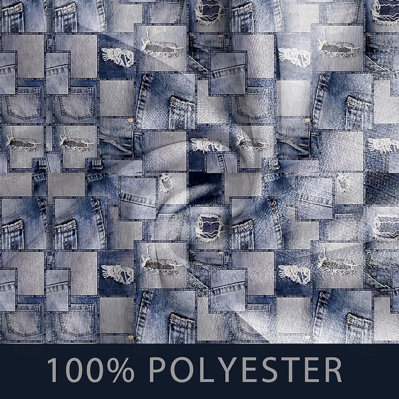 Men's Shirt Button Up Shirt Long Sleeve Vintage Casual Vacation Daily Summer Spring & Fall Grandad Collar Band Collar Button Up 3D Print Blue2