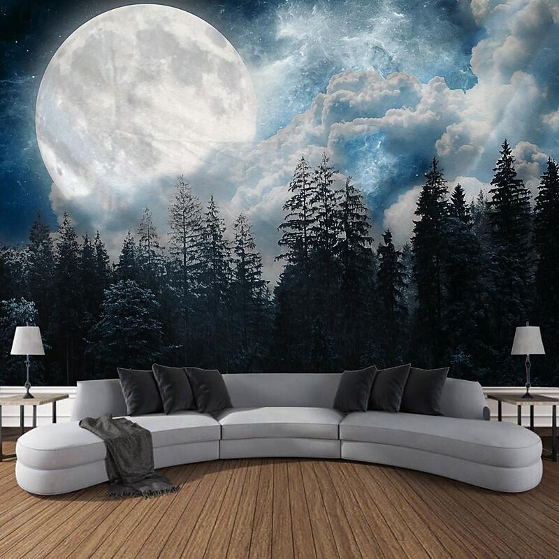 Nature Stars Sky Hanging Tapestry Wall Art Large Tapestry Mural Decor Photograph Backdrop Blanket Curtain Home Bedroom Living Room Decoration3