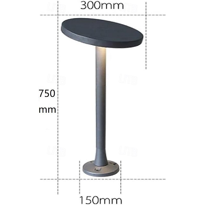 LED Outdoor Wall Lights Warm White 75cm Adjustable Round Path Light 18W 3000K Waterproof IP65 Garden Patio Yard Lawn Balcony Park Bollard Light4