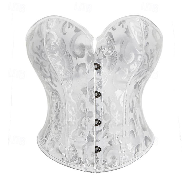 Women's Shapewears Bustier Corset Top Carnival Date Club Corsets Sexy Punk & Gothic Pure Color Buckle Home Outfits3