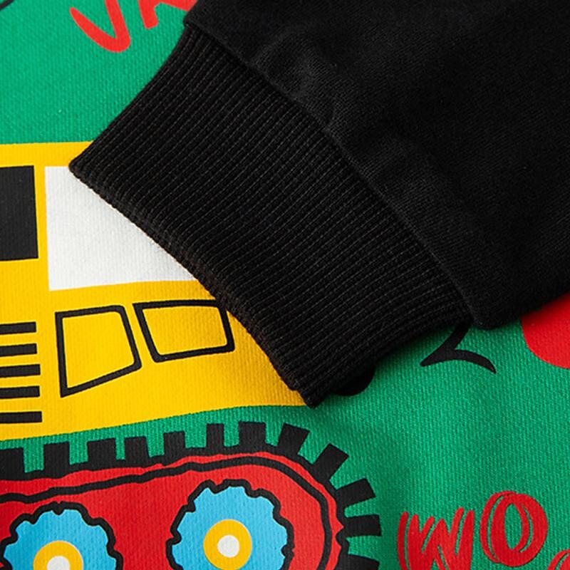 Boys 3D Cartoon Sweatshirt Long Sleeve Spring Fall Fashion Basic Kids 4-7 Years Crew Neck Outdoor Casual Daily Regular Fit3