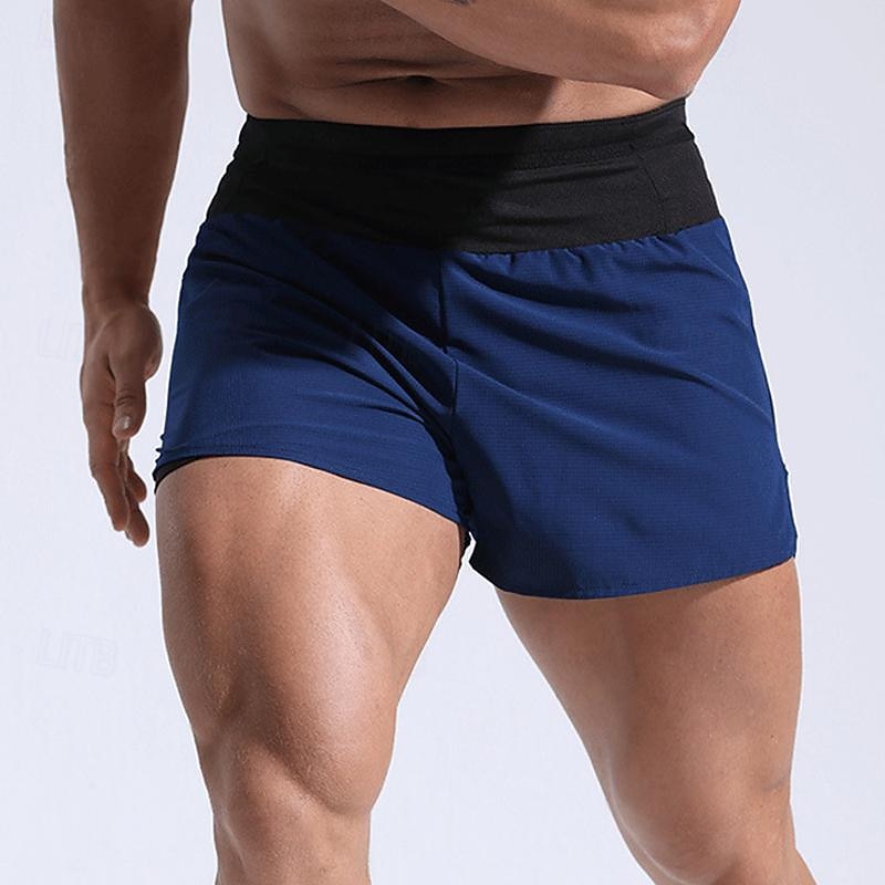 Men's Sweat Shorts Shorts Summer Shorts Pocket Drawstring Elastic Waist Plain Comfort Short Sports Outdoor Daily Going out Fashion Casual Black Red Micro-elastic3