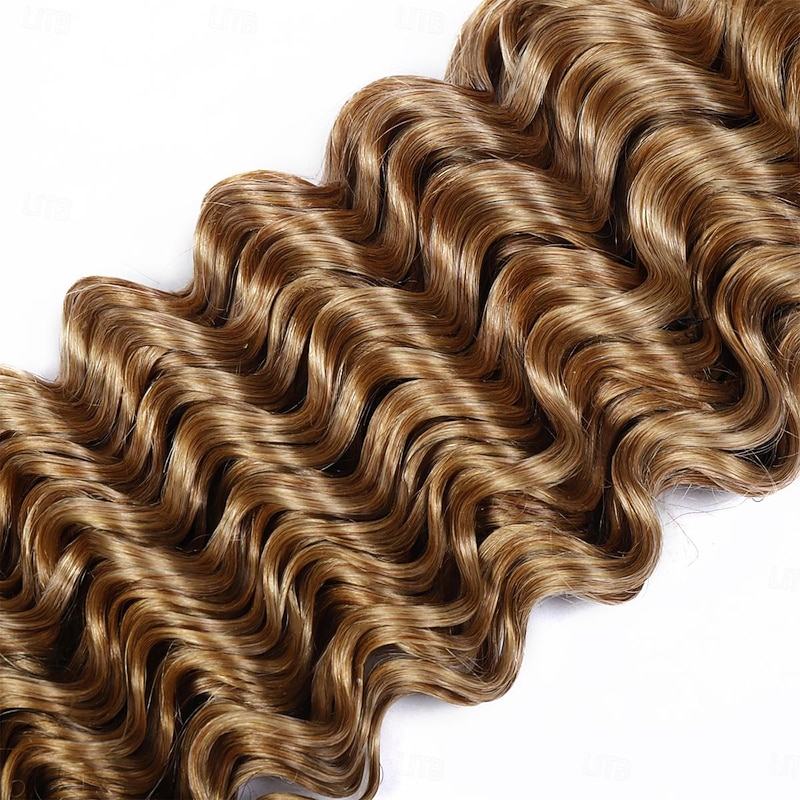 1 Bundles Hair Weaves Brazilian Hair T1B/27# Deep Wave Human Hair 16-28 Inch Color  Human Hair3