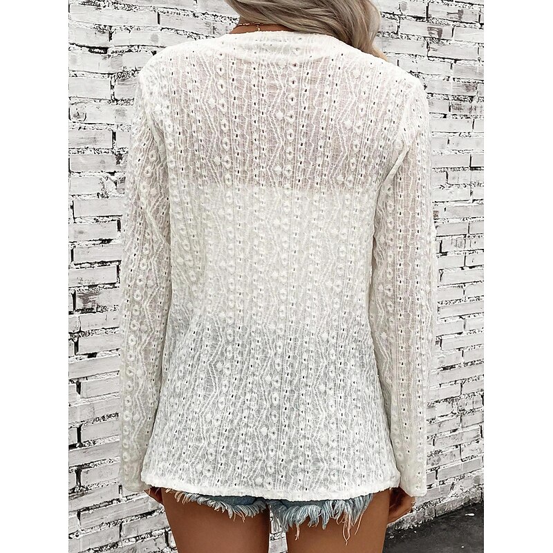 Women's Casual Jacket Dailywear Irregular Hem Solid Color Fashion Regular Fit Outerwear Long Sleeve Spring Black S2