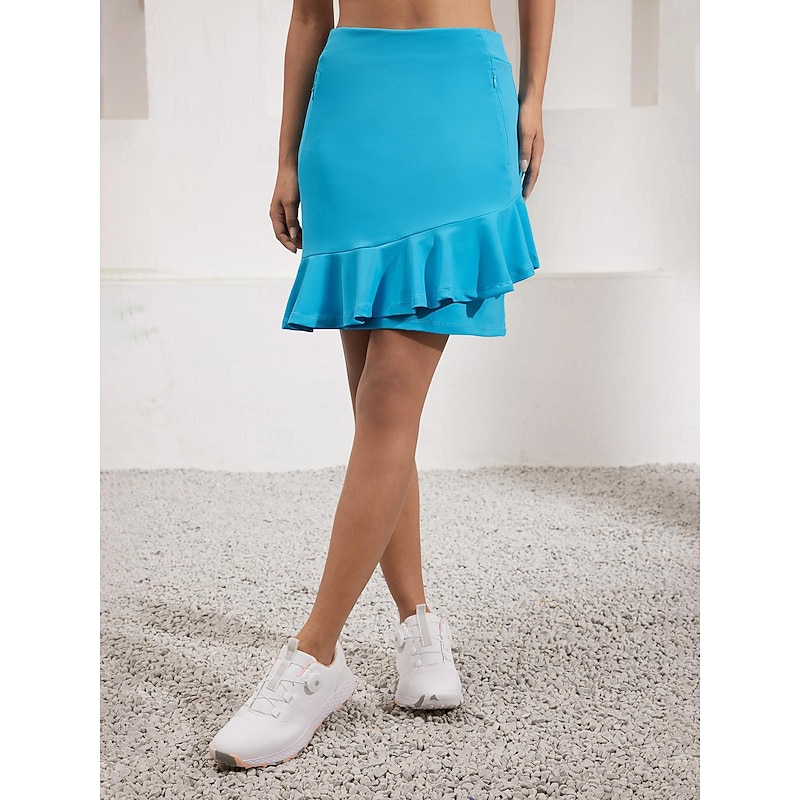 Women's Golf Skorts 19inch Blue Bottoms Ladies Golf Attire Clothes Outfits Wear Apparel2