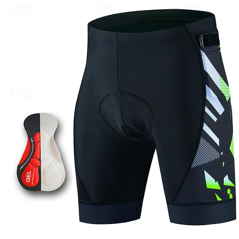 Men's Cycling Shorts Bike Shorts Cycling Padded Shorts Solid Color Bike Shorts Padded Shorts / Chamois with 3 Rear Pockets Quick Dry Comfortable Breathable Sports Black White Yellow Clothing Apparel4