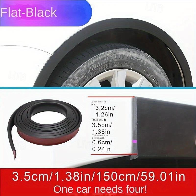 Universal Car Wheel Arch Trim Rubber Edge Guard with Strong Adhesive Tape, 3.5cm x 150cm Black, Protective Fender Lip Molding for All Vehicles2