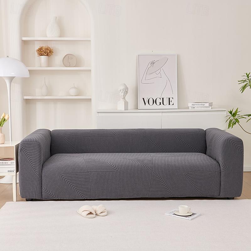 Stretchable Full Sofa Cover Slipcover Elastic All-Inclusive Couch Cover Anti-Slip and Durable Easy to Install and Machine Washable Perfect for Home Decor and Protection3