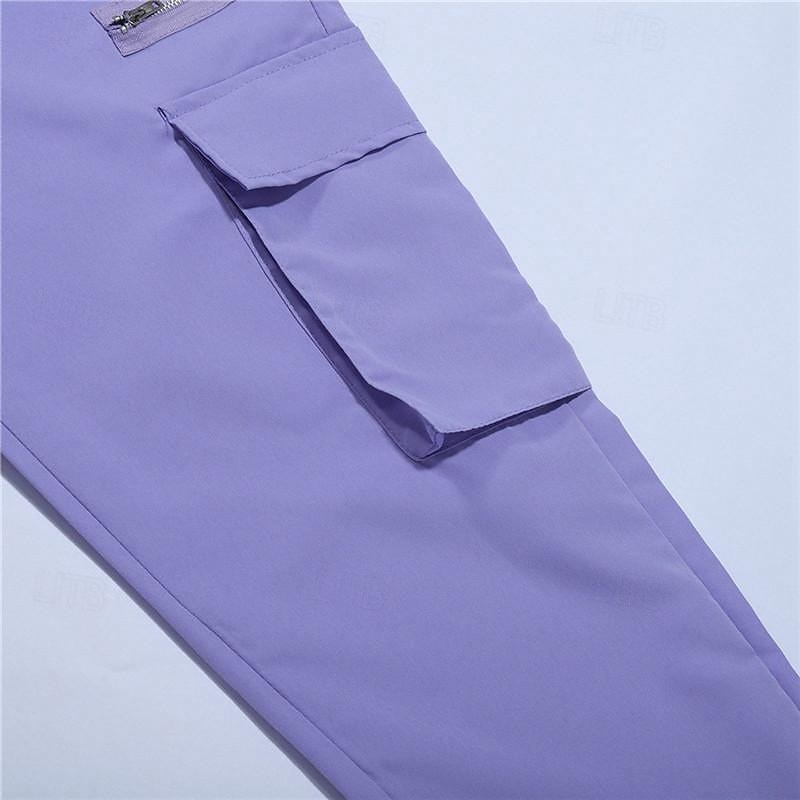 Men's Cargo Pants Cargo Trousers Drawstring Elastic Waist Multi Pocket Plain Wearable Outdoor Daily Camping & Hiking Fashion Classic Black Army Green3