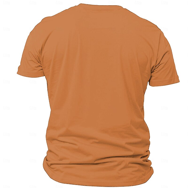 Men's Graphic Polar Bear T Shirt Short Sleeve T shirt 3D Print Crew Neck Shirt Retro Vintage Casual Street Style Sports Outdoor Holiday Going out Yellow Orange Spring & Summer Clothing Apparel S M L2