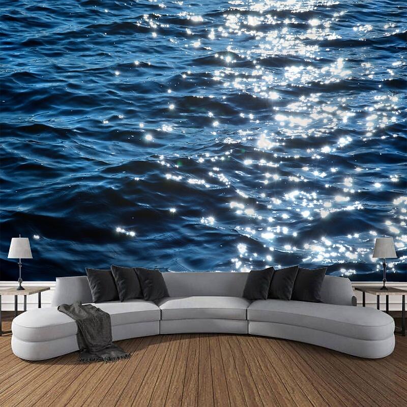 Landscape Sparkling River Hanging Tapestry Wall Art Large Tapestry Mural Decor Photograph Backdrop Blanket Curtain Home Bedroom Living Room Decoration4