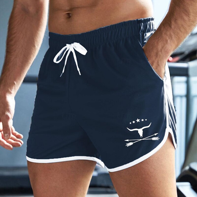 Men's Cow Letter Swim Trunks Swim Shorts Board Shorts Mid Waist Fashion Designer Athletic Surfing Leisure Sports Holiday Drawstring Pocket Elastic Waist Designer Clothing Apparel4