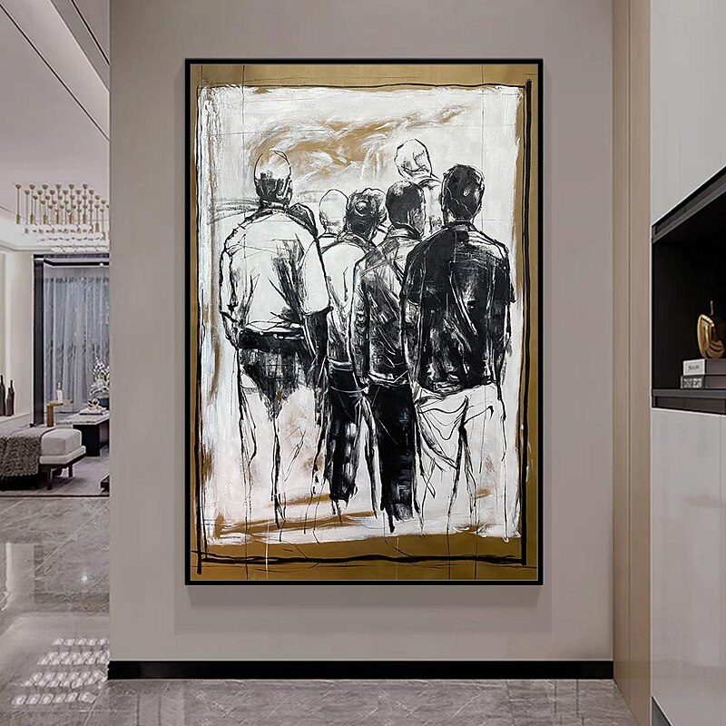 Mintura Handmade Figure Oil Paintings On Canvas Modern Wall Art Room Decoration Abstract Picture For Home Decor Rolled Frameless Unstretched Painting2