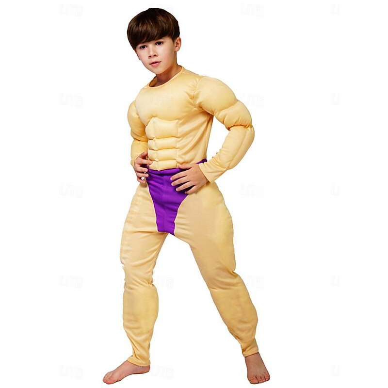 Funny Muscular Man Halloween Cosplay Costume Funny Costumes Carnival Costume Cosplay Kid's Adults' Men's Women's Boys' Carnival Masquerade Mardi Gras Performance Party Halloween Easy Halloween3