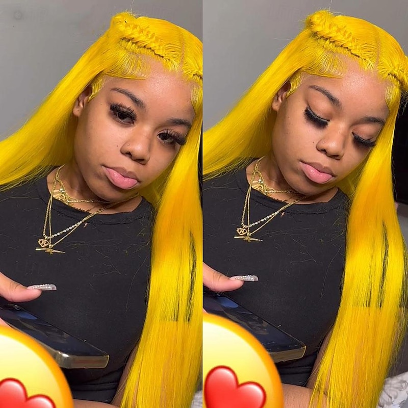 Yellow 13x6 HD Transparent Lace Front Wigs Straight For Women 613 Colored 13x4 HD Lace Front Blonde Human Hair Wigs 250 Parkson3