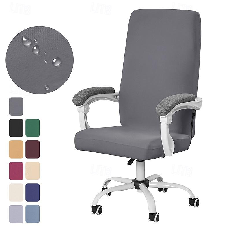 Stretch Office Chair Cover Water Resistant Reclining Couch Covers jersey flannelette home office chair cover2