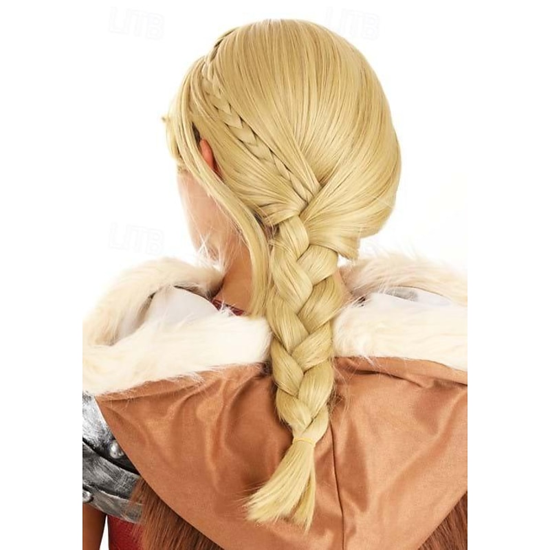 Astrid Wig for Women  Synthetic Wig Yaki Straight With Bangs Wig Short Blonde Halloween Cosplay Party Wigs4