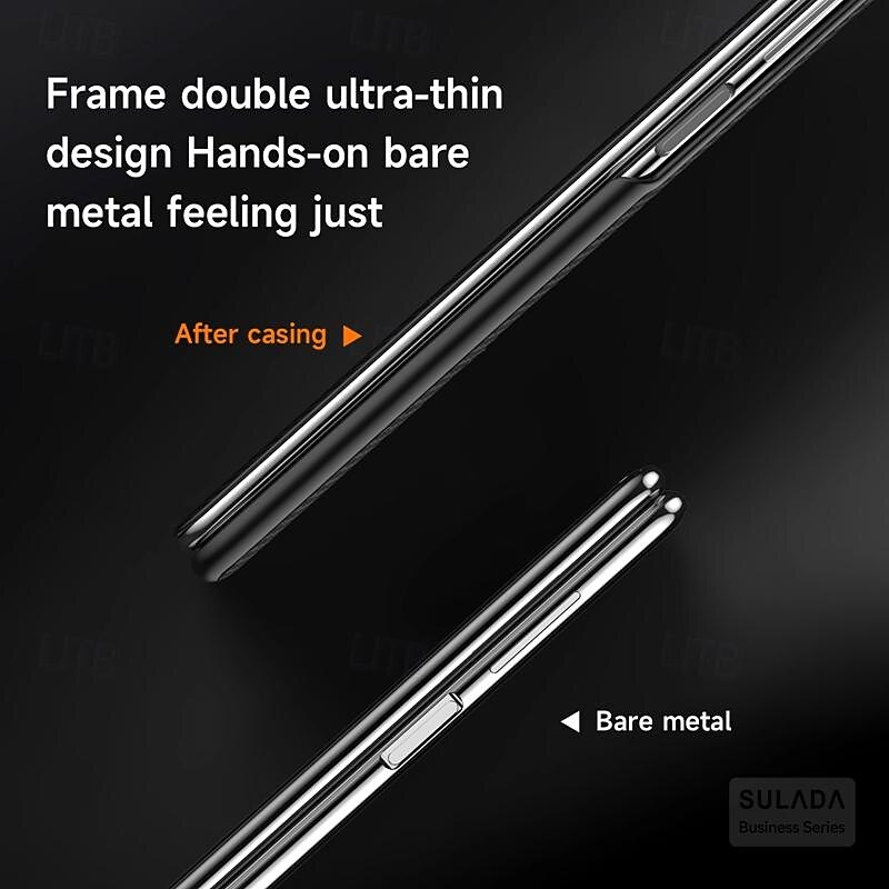 Phone Case For Samsung Galaxy Z Fold 6 Z Fold 5 Z Fold 4 Back Cover Magnetic Support Wireless Charging Card Slot PC3