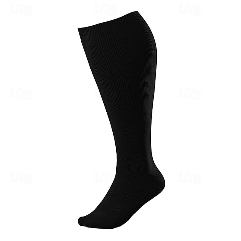 Plus size Compression Socks Athletic Sports Socks Running Socks 1 Pair Basic Tube Socks Breathable Sweat wicking Comfortable Gym Workout Running Jogging Skateboarding Cycling Sports Solid Colored4