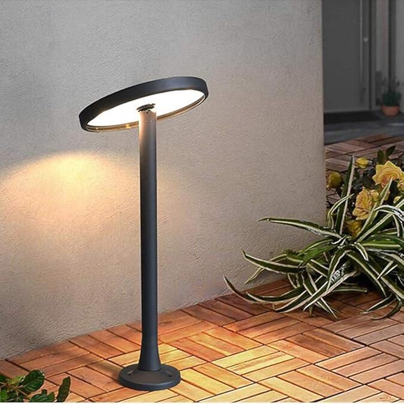 LED Outdoor Wall Lights Warm White 75cm Adjustable Round Path Light 18W 3000K Waterproof IP65 Garden Patio Yard Lawn Balcony Park Bollard Light3