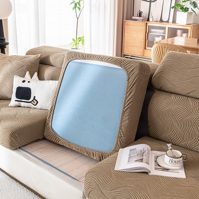 Universal stretch bird Plaid thickened jacquard all-inclusive sofa cushion cover 5