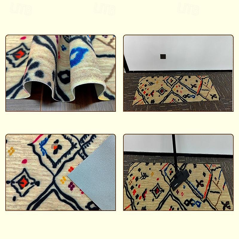 Tribal Pattern Area Rug Kitchen Mat Non-Slip Oil Proof Floor Mat Livingroom Rug Indoor Outdoor Mat Bedroom Decor Bathroom Mat Entrance Rug Door Mat3