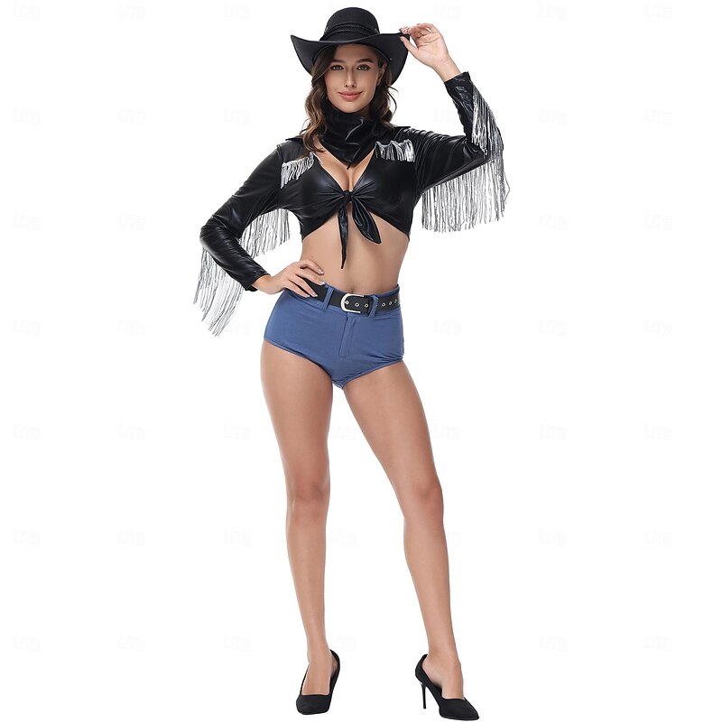 Cowgirl Halloween Cosplay Costume Carnival Costume Cosplay Adults' Women's Carnival Masquerade Party Masquerade Easy Halloween Costumes Dress Up
