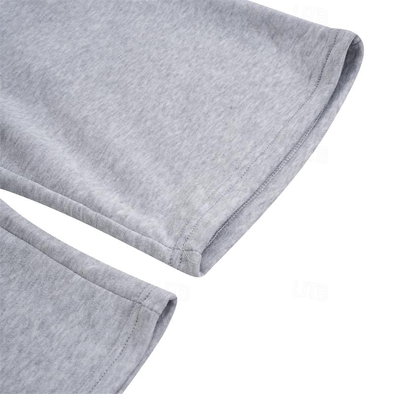 Men's Sweatpants Fleece Pants Joggers Trousers Straight Leg Sweatpants Pocket Plain Comfort Soft Outdoor Daily Going out Fashion Streetwear Black Wine3