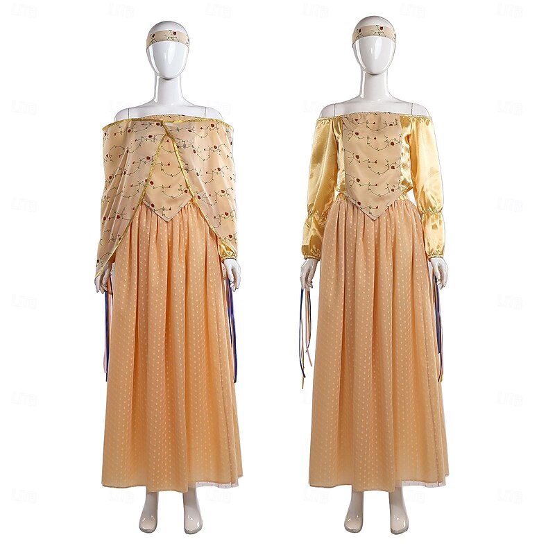 Padmé Amidala Dress Vacation Retro Vintage Medieval Movie Cosplay for Women's Carnival Masquerade Party / Evening3