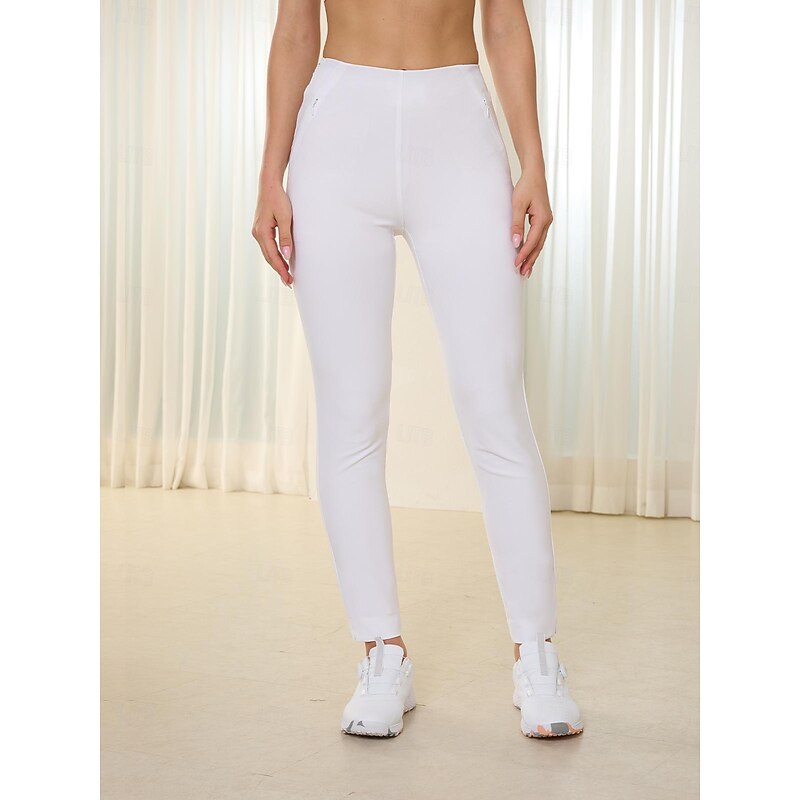 Women's Golf Pants 31inch Slim-Fit Stretch Pants White Pants / Trousers Ladies Golf Attire Clothes Outfits Wear Apparel