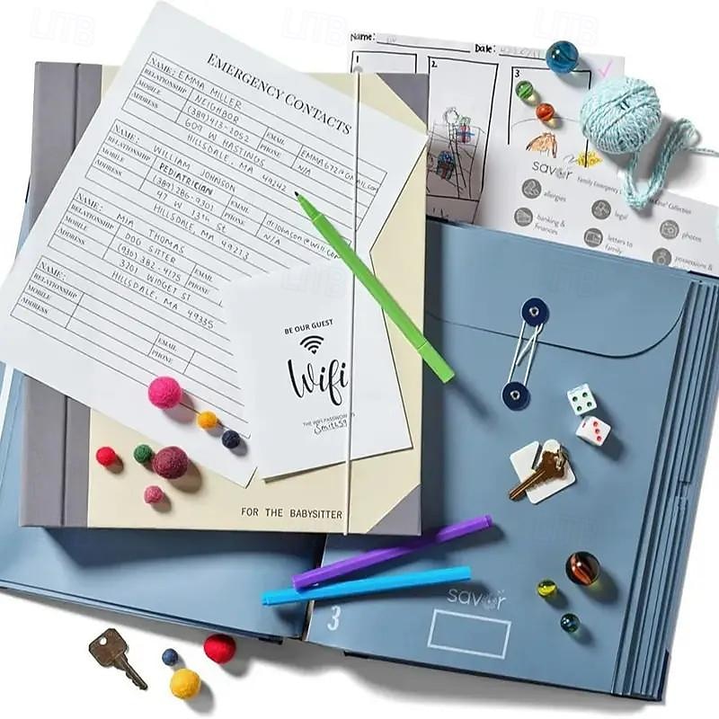 In Case I Go Missing Binder Manila Pocket Folder Organ File Bag