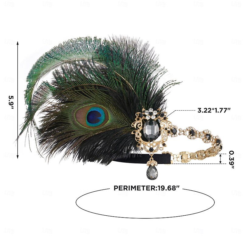 Retro Vintage Roaring 20s 1920s Flapper Dress Flapper Headband The Great Gatsby Flapper Girl Wedding Guest Sequins Tassel Fringe Feather Fancy Dress Women's Wedding Party Dress Club Adults' Dress4