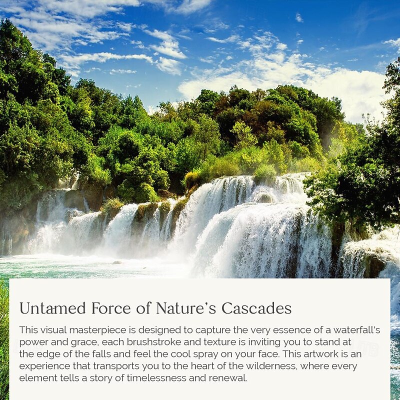 Magnificent Waterfall Hanging Tapestry Wall Art Large Tapestry Mural Decor Photograph Backdrop Blanket Curtain Home Bedroom Living Room Decoration2