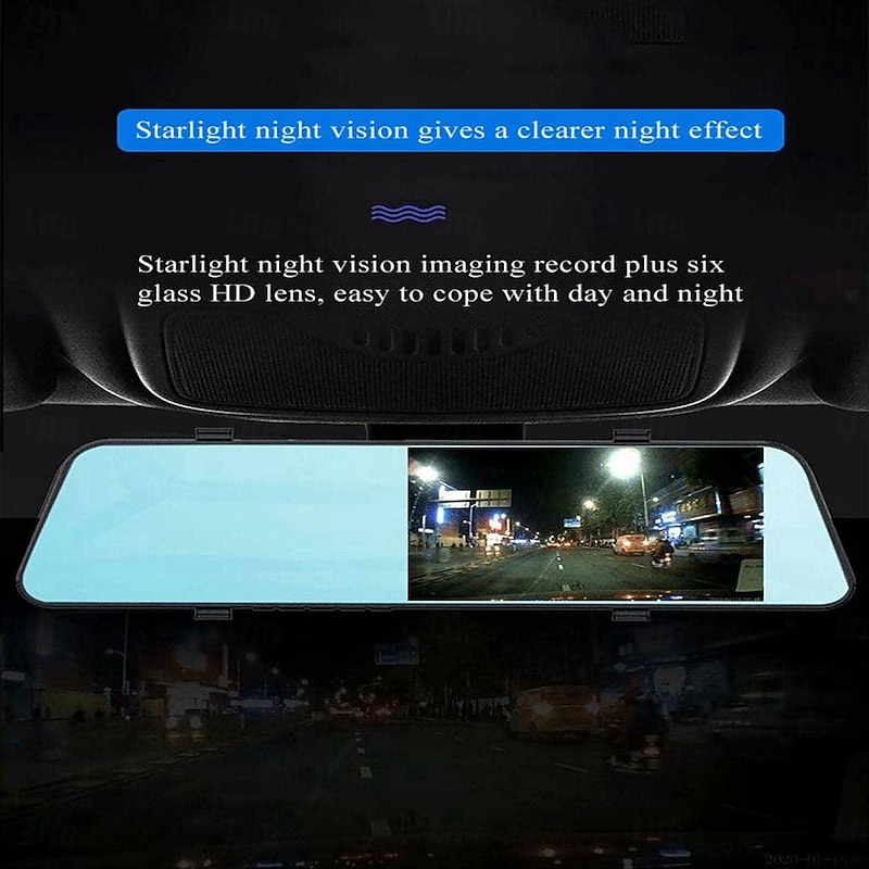 L1039 1080p New Design / HD / with Rear Camera Car DVR 170 Degree Wide Angle 3 inch IPS Dash Cam with WIFI / Night Vision / G-Sensor 4 infrared LEDs Car Recorder3