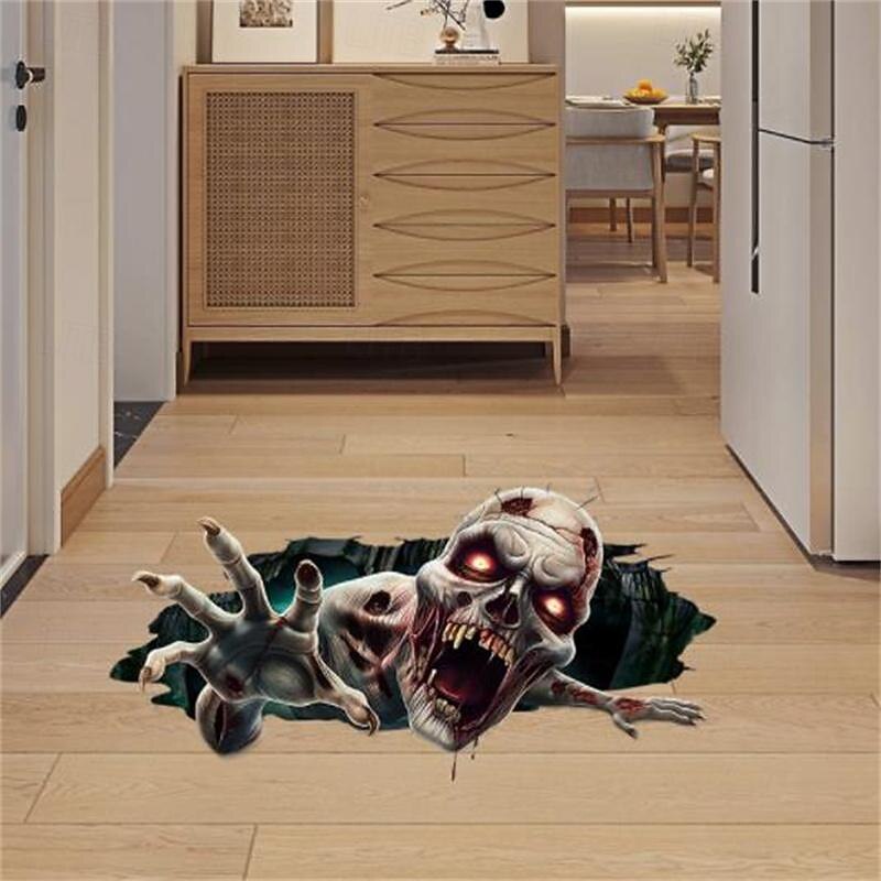 Halloween 3D Horror Stickers, Spooky Halloween Decorations for Parties, Festivals, and Haunted Houses, Creepy Atmosphere Enhancers, Ideal for Trick-or-Treat Events3