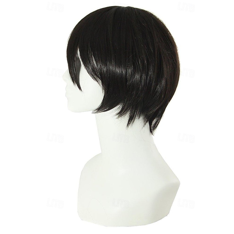 12 Inch / 30 cm Men Short Straight Wig Cosplay Costume Wig Halloween Wigs4