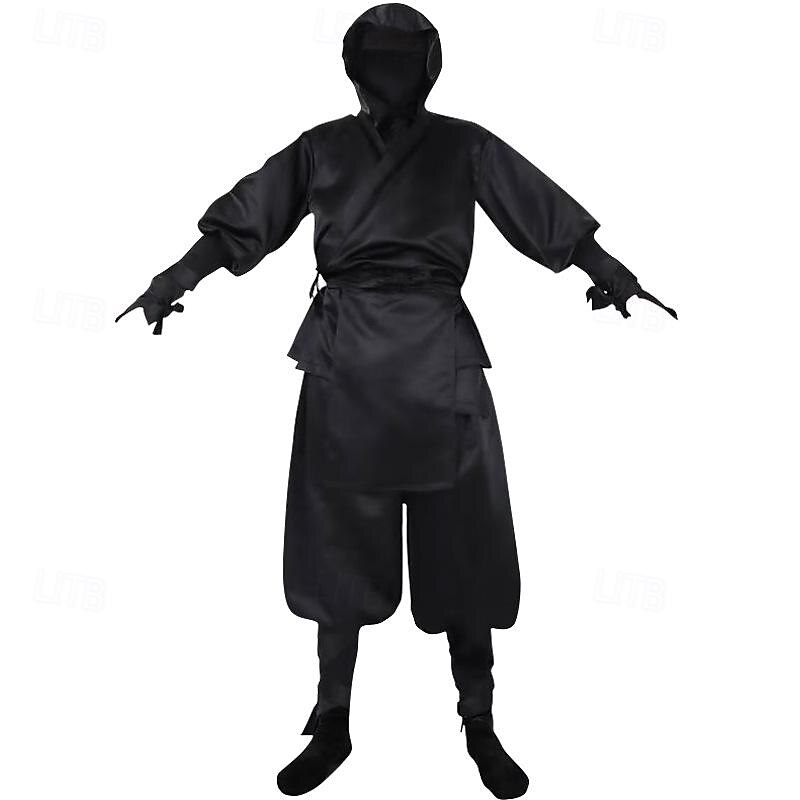 Ninja Halloween Cosplay Costume Cosplay Adults' Men's Carnival Masquerade Performance Party Easy Halloween Costumes Dress Up4
