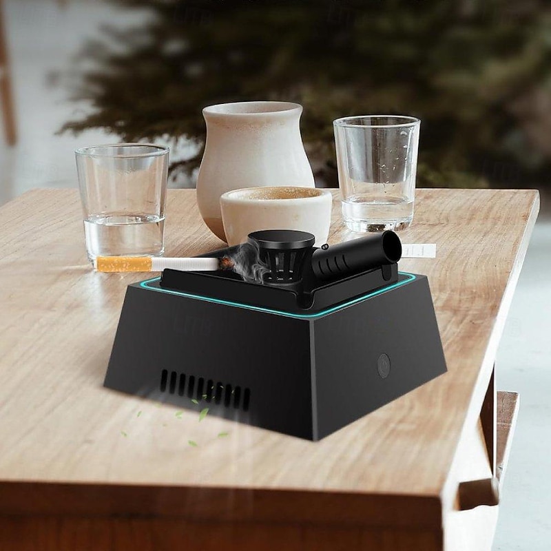 Smokeless Ashtray for Cigarette Smoke Removing Ashtray Indoor USB Rechargeable Air Purifier Ashtray2
