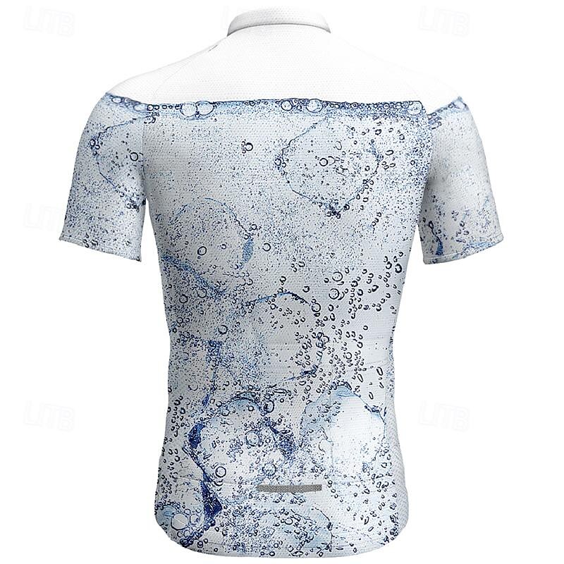 Women's Cycling Jersey Graphic Short Sleeve Bike Tee Tshirt Jersey Top with 3 Rear Pockets Mountain Bike MTB Quick Dry Breathable Sports Blue Clothing Apparel2