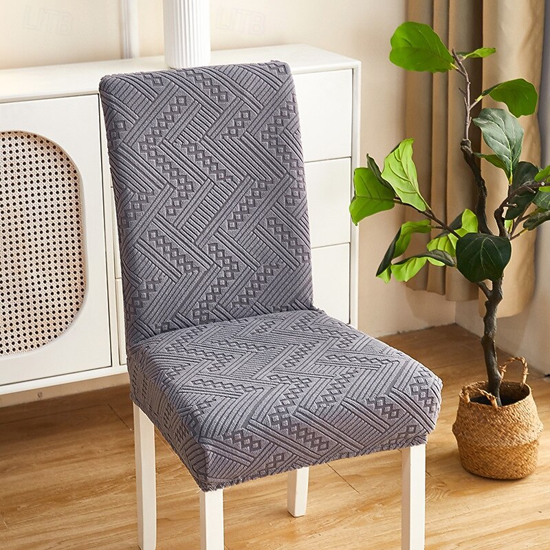 Dining Chair Cover High Back Dining Chair Cover Elegant and Protective Design Soft and Stretchable Fabric Shields Chairs from Spills and Stains - Perfect for Home and Restaurant Use4