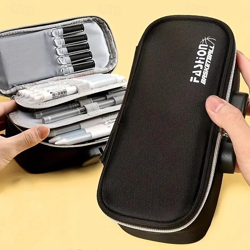 Password Lock Pen Bag Large Capacity Four-layer Multi-functional Stationery Bag in Primary School Students Simple Anti-theft Pencil Case2